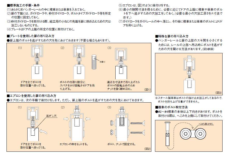 今日の超目玉】 ダイケン ２号ドアハンガー用単車 2-2WH