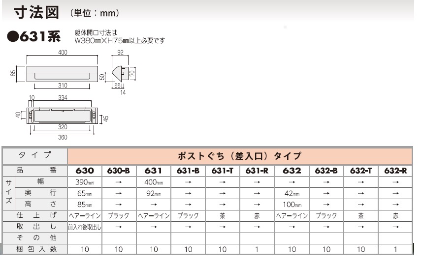 ハッピー金属 ステンレスポスト口 631 631 B 631 T 631 R 秋本勇吉商店 Webショップ ハッピー金属 ステンレスポスト口 631 631 B 631 T 631 R 秋本勇吉商店 Webショップ
