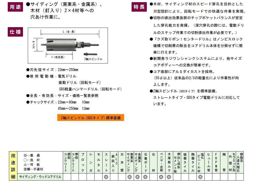 正規品）ハウスBM SWC-140 サイディング・ウッドコアドリル SWC SWC