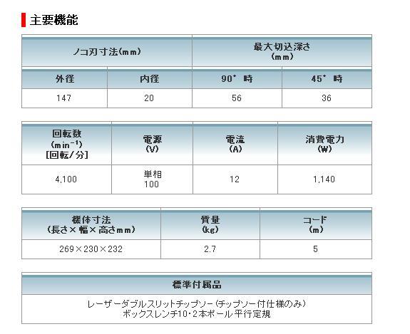 マキタ 147mm 電子造作用精密マルノコ 5310C・ 5310CSP / 建築金物通販