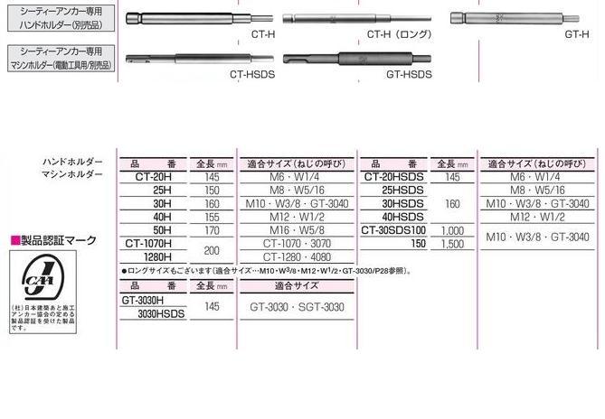 サンコーテクノ スチール製シーティーアンカー(GTタイプ)GT-3030・GT-3040 / 秋本勇吉商店 WEBショップ