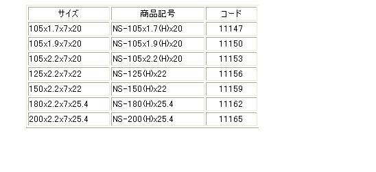 ツボ万 ダイヤモンドカッター[NS ニューセグメント] NS-105×1.7(H)×20・NS-105×1.9(H)×20・NS-105×2.