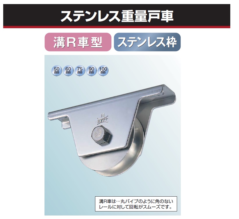 休み カネマサかなものe-shopS45C重量戸車 ワイドタイプ ヨコヅナ JGMW2005 V型 200mm 鉄枠 1個売り 