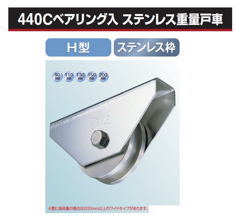 最大89％オフ！ 岩内金物店ヨコヅナ S45C 重量戸車 ワイドタイプ 車のみ ボルトナット付 H型 鉄枠 JGPW2506 250mm  メーカー直送品 代引決済不可