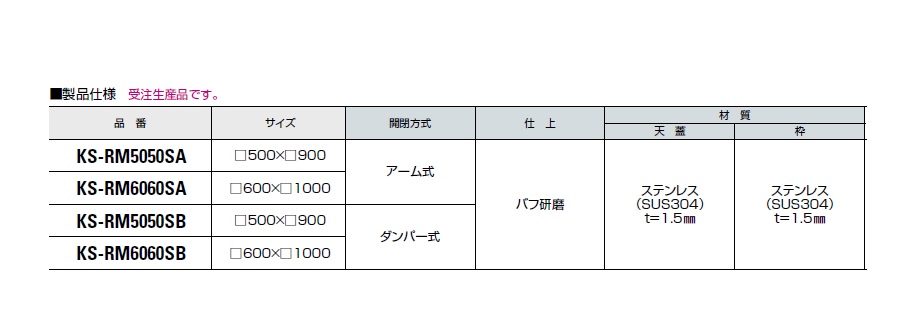 最前線の まいどDIYナスタ KS-RM6084SD 屋上点検ハッチ ステンレス 埋込タイプ ガスダンパー式 サイズ