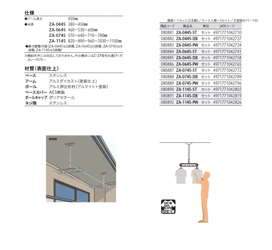 川口技研 軒天用ホスクリーン ZA-0445・ZA-0645・ZA-0745・ZA-1145