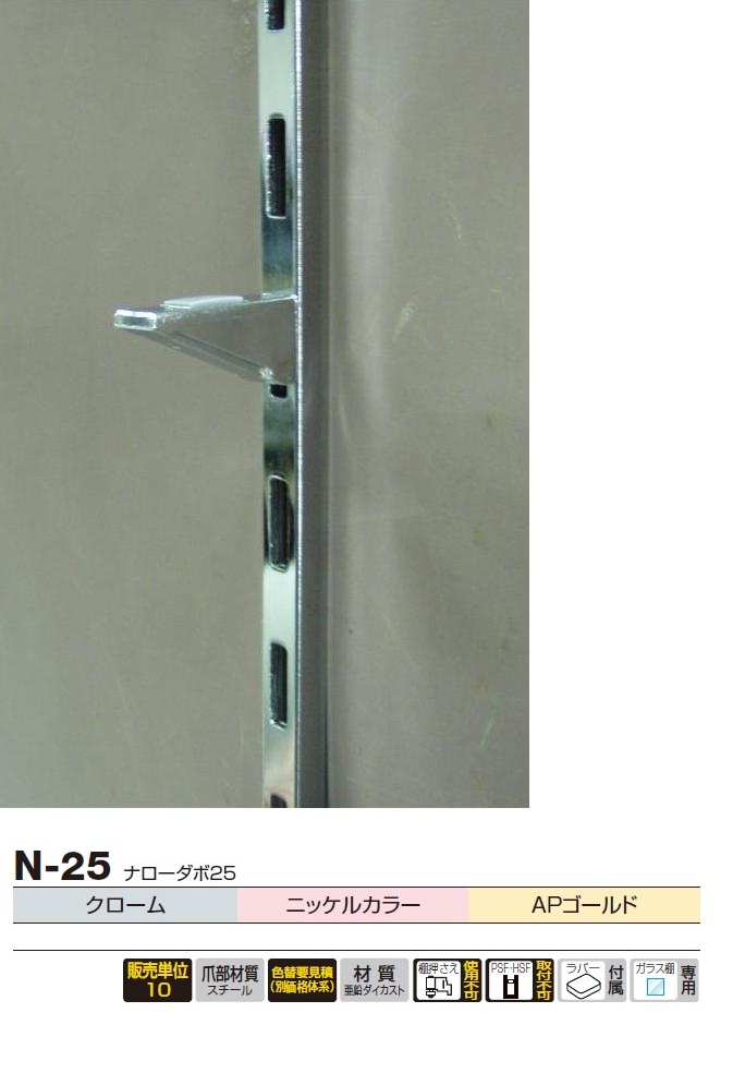 ロイヤル ナローダボ25 N-25 / 建築金物通販【秋本勇吉商店】