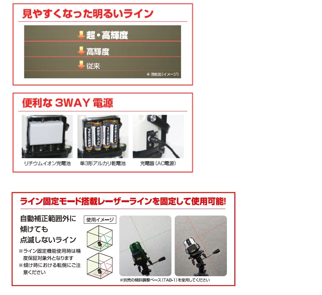 ムラテックKDS 超高輝度赤色レーザー墨出し器[SuperRay] ATL-96RSA