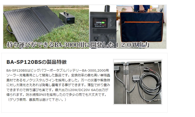 BA-SP120BS BASP120BS (株)富士倉 富士倉 120W 防水ソーラーパネル HD店 通販